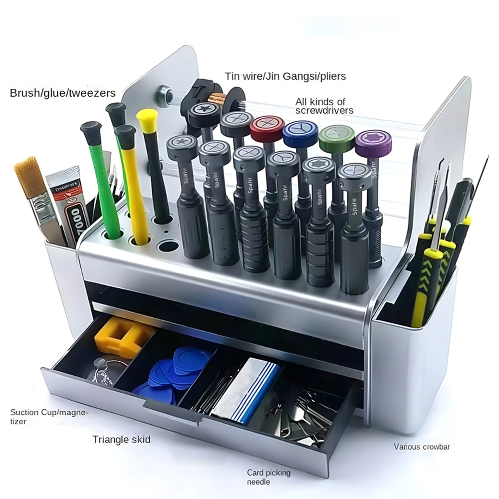 데스크탑 수리 도구 정리함 (서랍, 드라이버 홀더, 납 - Electronics Repair Bench 리뷰 및 가격